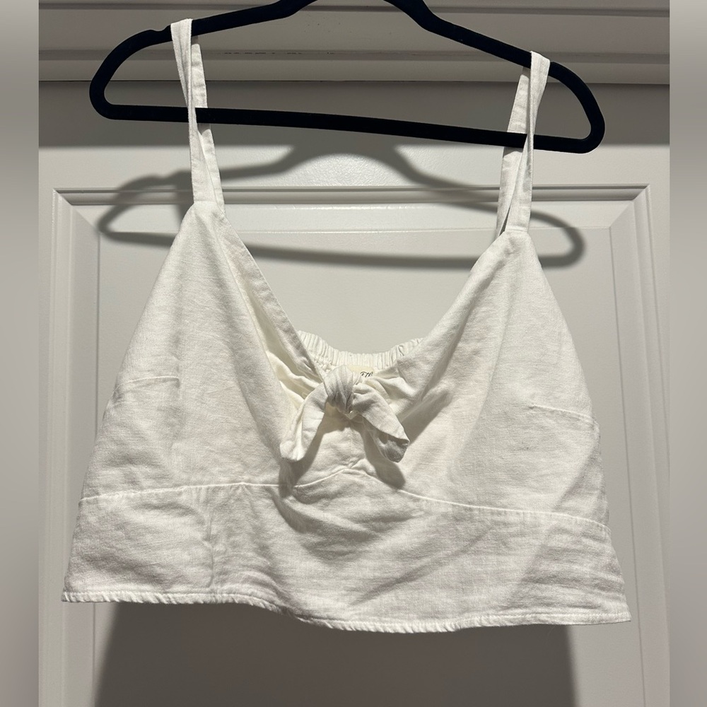 White Crop Top